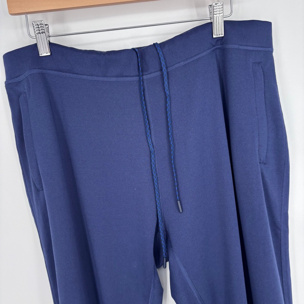 Peter Millar Crown Sport Jogger Pants Men XL Blue Athletic Performance Zip Ankle